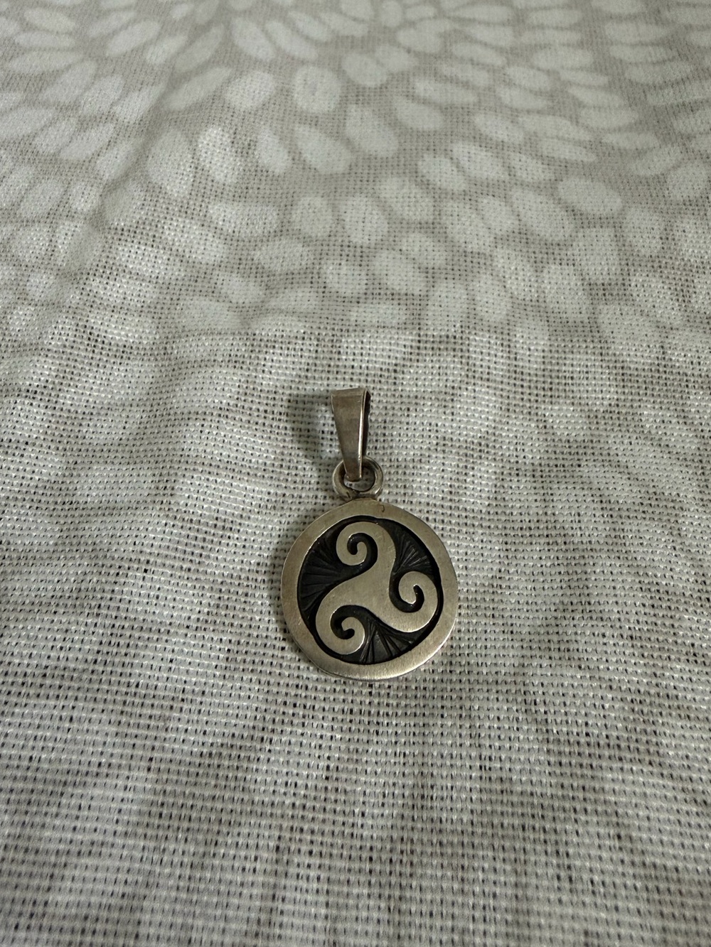 Sterling silver Celtic triskelion pendant